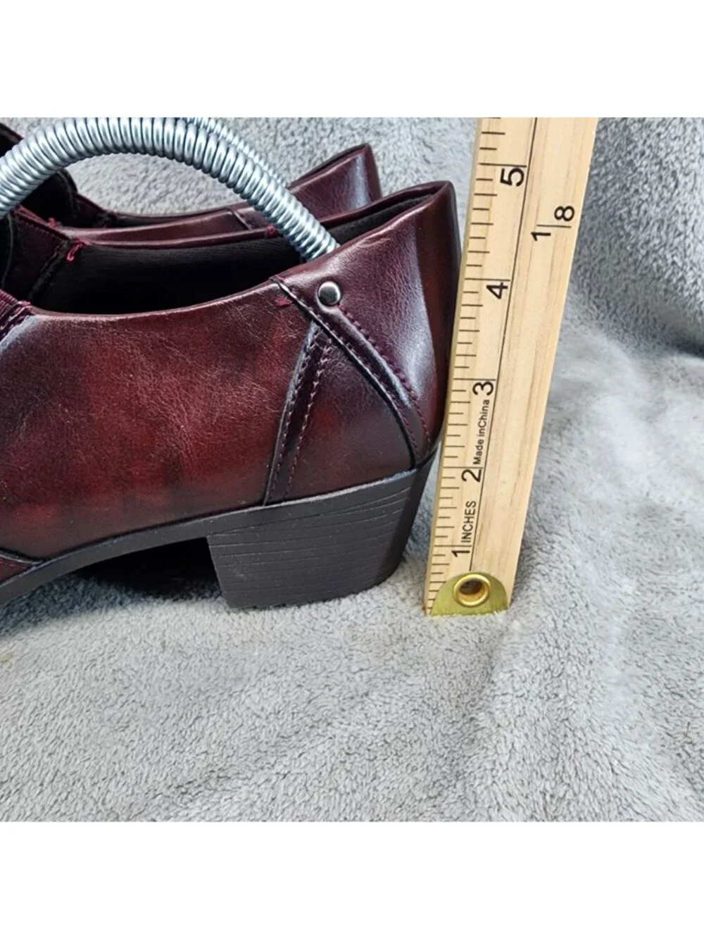 Rasolli Shoes Womens Size 11 Red Faux Leather Slip On Ankle Boots *NWOT*